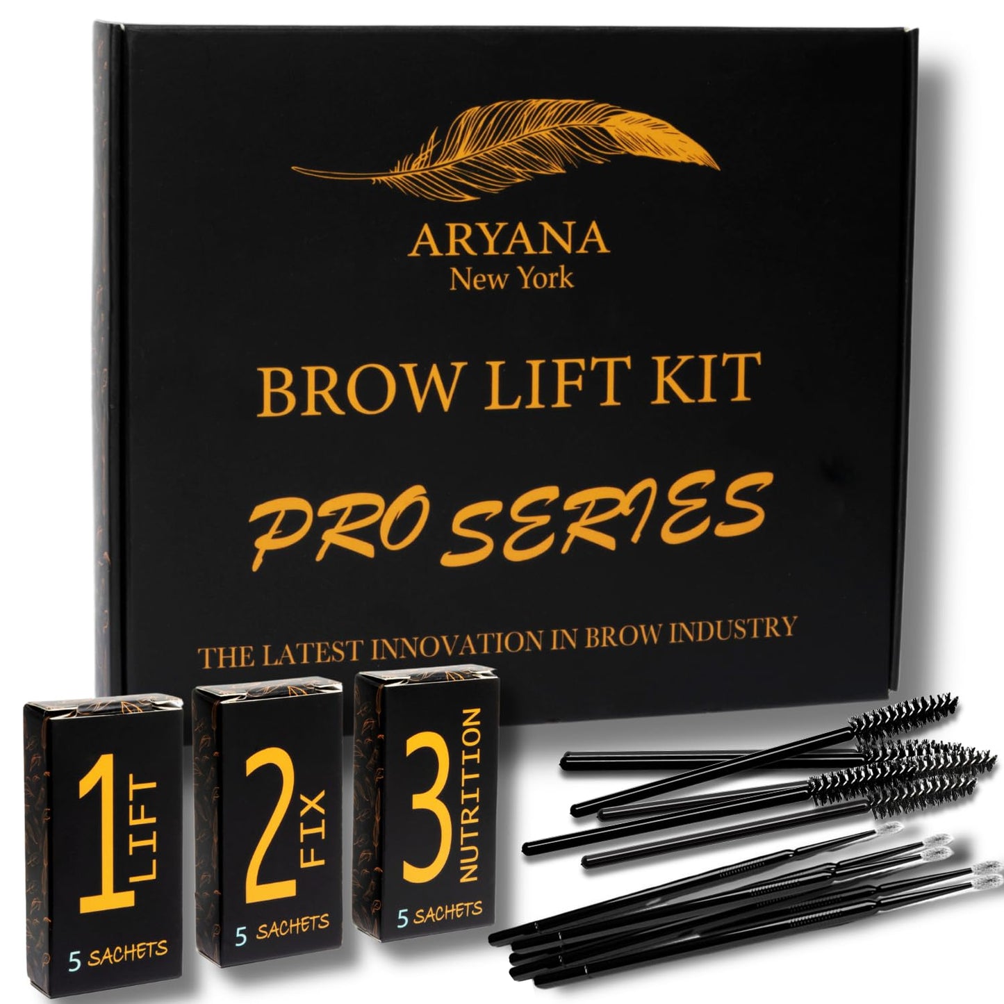 Eyebrow Lamination Kit | at Home DIY Brow Lamination | Instant Professional Lift for Fuller Eyebrows | Brow Brush and Micro Brushes Added