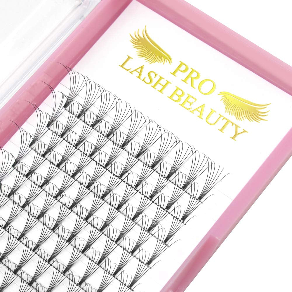  Pro Premade Volume Lash Fans✨ 6D D Curl 0.10 Thickness (12mm Short Stem) - Lash Tech Must-Have