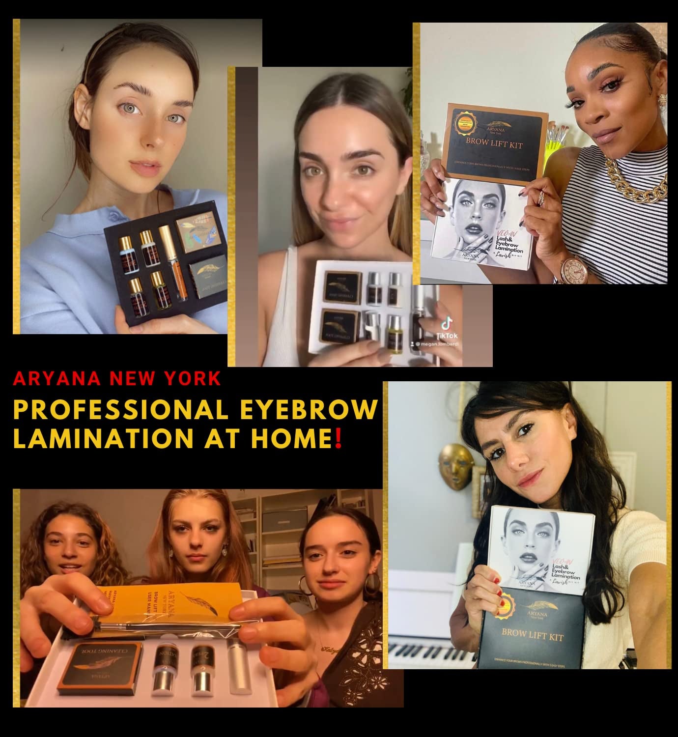 Eyebrow Lamination Kit | at Home DIY Brow Lamination | Instant Professional Lift for Fuller Eyebrows | Brow Brush and Micro Brushes Added