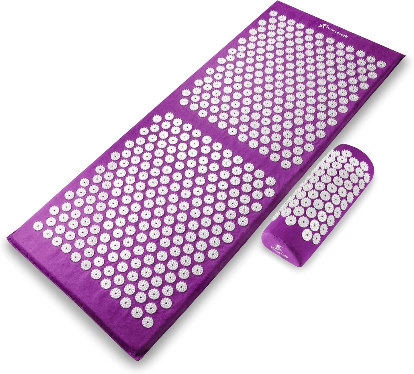 Acupressure Mat and Pillow Set for Back/Neck Pain Relief and Muscle Relaxation