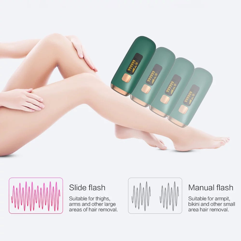 ✨Painless Laser Hair Removal✨ 990,000 Flashes IPL with Cooling (For Face & Body)