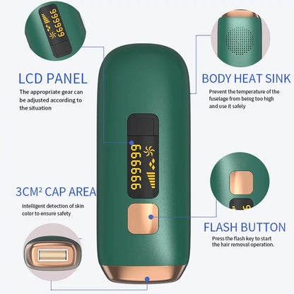 ✨Painless Laser Hair Removal✨ 990,000 Flashes IPL with Cooling (For Face & Body)