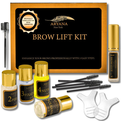 Eyebrow Lamination Kit | at Home DIY Brow Lamination | Instant Professional Lift for Fuller Eyebrows | Brow Brush and Micro Brushes Added