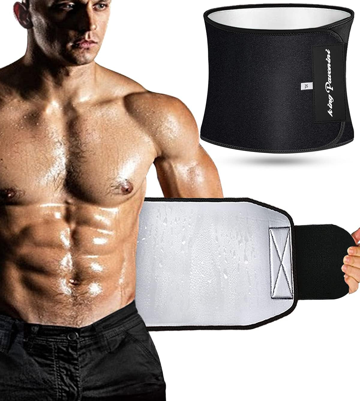 🔥Waist Trainer Sweat Belt🔥 Sculpt Your Waist (Plus Sizes Available!)