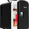 Mini Fridge, 4L 6 Can Portable Electric Cooler Personal Skincare Refrigerators, Black for Gift